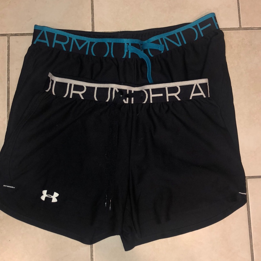 2-pair Under Armour shorts (XS & youth XL)